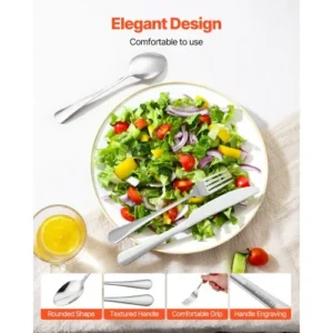 VEVOR Σετ Μαχαιροπίρουνα Ανοξείδωτο Ατσάλι 30 Τεμαχίων για 6 Άτομα 430BXGCJTZBXZMV36V0 - Image 3