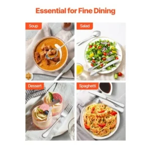 VEVOR Σετ Μαχαιροπίρουνα Ανοξείδωτο Ατσάλι 30 Τεμαχίων για 6 Άτομα 430BXGCJTZBXZMV36V0 - Image 5