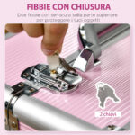 HOMCOM  Επαγγελματική Βαλίτσα Καλλυντικών, Ενισχυμένο Τρόλεϊ Μακιγιάζ με Κλείδωμα 2 Κλειδιών και Ρόδες, 36x23x58 εκ., Ροζ  501-009V01PK - Image 5