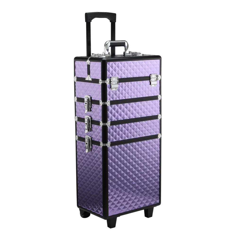Homcom Professional Make Up Trolley από μωβ αλουμίνιο με αφαιρούμενη θήκη 33 Homcom Professional Make Up Trolley από μωβ αλουμίνιο με αφαιρούμενη θήκη 33