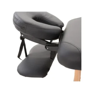 Φορητό Ξύλινο Αναδιπλούμενο Επαγγελματικό Κρεβάτι - Κλίνη Μασάζ Φυσικοθεραπείας 2 Ζωνών Χρώματος Μαύρο HOMCOM 5550-3291 - Image 3