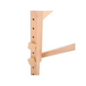 Φορητό Ξύλινο Αναδιπλούμενο Επαγγελματικό Κρεβάτι - Κλίνη Μασάζ Φυσικοθεραπείας 2 Ζωνών Χρώματος Μαύρο HOMCOM 5550-3291 - Image 5