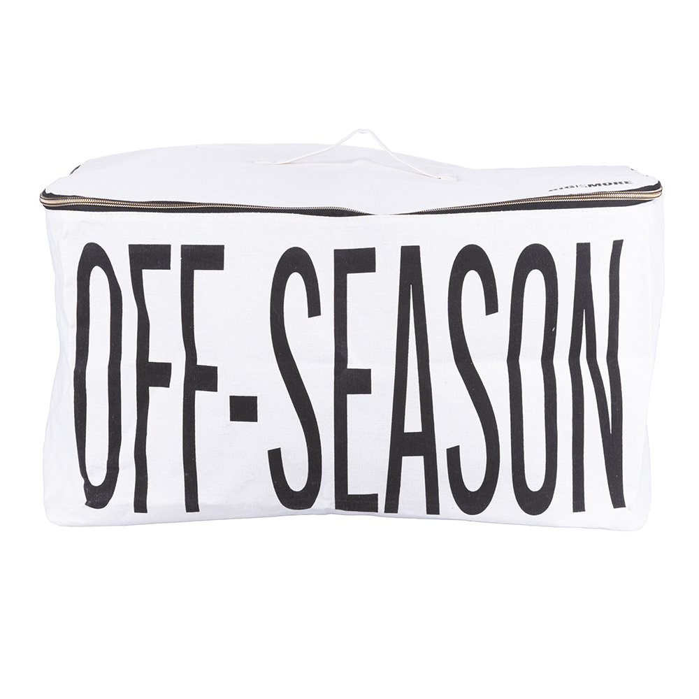 Villa d'Este Home Μεγάλη Υφασμάτινη Θήκη Αποθήκευσης με Διπλό Φερμουάρ και Λαβή 50x40x27εκ Λευκή 5901677 Villa d'Este Home Μεγάλη Υφασμάτινη Θήκη Αποθήκευσης με Διπλό Φερμουάρ και Λαβή 50x40x27εκ Λευκή 5901677