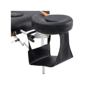 Φορητό Αναδιπλούμενο Επαγγελματικό Κρεβάτι - Κλίνη Μασάζ Φυσικοθεραπείας 3 Ζωνών Χρώματος Πορτοκαλί HOMCOM 700-039 - Image 3