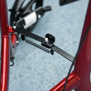 Ρολό ρυθμιζόμενου ύψους HOMCOM με 3 ρόδες και θήκη αποθήκευσης, σε αλουμίνιο, 68x68x86,5-99 cm, κόκκινο 712-056V00RD - Image 6