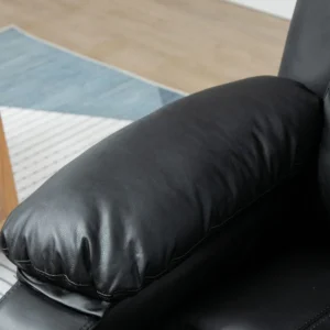 HOMCOM Electric Relax Πολυθρόνα και Ανυψωτικό Ανακλινόμενο έως 160° με Τηλεχειριστήριο, σε Faux Leather - Μαύρο 713-092V90BK - Image 7