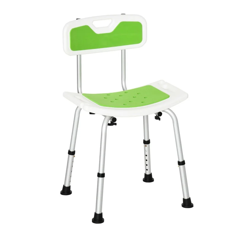 Αντιολισθητική Καρέκλα Μπάνιου με Ρυθμιζόμενο Ύψος 51.5 x 49.5 x 68.5 - 81 cm HOMCOM 713-118V00GN Αντιολισθητική Καρέκλα Μπάνιου με Ρυθμιζόμενο Ύψος 51.5 x 49.5 x 68.5 - 81 cm HOMCOM 713-118V00GN