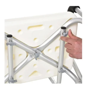 Αντιολισθητική Καρέκλα Μπάνιου με Ρυθμιζόμενο Ύψος HOMCOM 72-0007 - Image 3