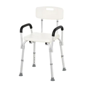 Αντιολισθητική Καρέκλα Μπάνιου με Ρυθμιζόμενο Ύψος HOMCOM 72-0007 - Image 6