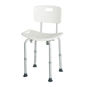 Αντιολισθητική Καρέκλα Μπάνιου με Ρυθμιζόμενο Ύψος 46.5 x 50.6 x 67.5 - 85.5 cm HOMCOM 72-0008