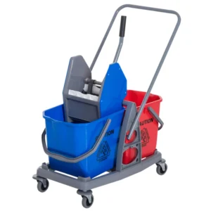 Επαγγελματικό καλάθι καθαρισμού Homcom με Wringer και 2 κουβάδες