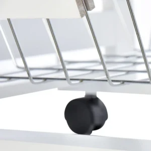 Πολυλειτουργικό Ξύλινο Τρόλεϊ Κουζίνας 83 x 47 x 37 cm HOMCOM 801-130WT - Image 4