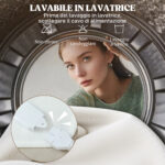 HOMCOM Ηλεκτρική Κουβέρτα 160x140 cm με 5 Επίπεδα Θερμότητας και 2 Ανεξάρτητες Ζώνες Ελέγχου, Πολυεστέρας Λευκός 810-029V90WT - Image 5