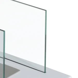 Επιδαπέδιο τζάκι βιοαιθανόλης με ισχύ 2000W , Λευκό, 35x18x21cm Homcom    820-020WT - Image 6