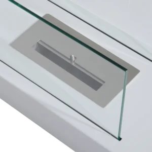 Επιδαπέδιο τζάκι βιοαιθανόλης με ισχύ 2000W , Λευκό, 35x18x21cm Homcom    820-020WT - Image 7