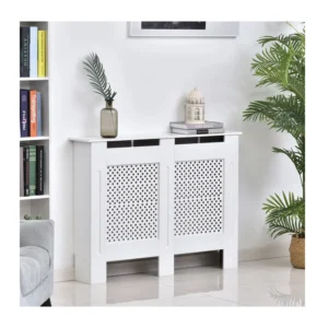 Ξύλινο Κάλυμμα Καλοριφέρ / Ντουλάπι Θέρμανσης 111.5 x 19 x 82 cm HOMCOM 820-062 - Image 4