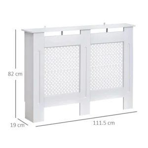 Ξύλινο Κάλυμμα Καλοριφέρ / Ντουλάπι Θέρμανσης 111.5 x 19 x 82 cm HOMCOM 820-062 - Image 5