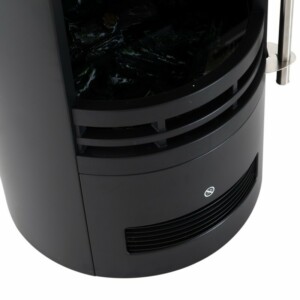 HOMCOM Ηλεκτρικό τζάκι δαπέδου ισχύος 900W / 2000W με εφέ φλόγας 41 41 64,5cm Μαύρο 820-087 - Image 7