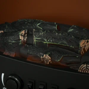 Επιδαπέδιο Ηλεκτρικό Τζάκι με LED Εφέ Φλόγας 1800 W 39 x 26 x 54.8 cm Χρώματος Μαύρο HOMCOM 820-193V90BK - Image 5