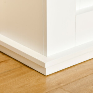 HOMCOM Ηλεκτρικό Τζάκι Ρεαλιστικό Εφέ Φλόγας με Ξύλινο Πλαίσιο - Λευκό 820-195V90 - Image 6