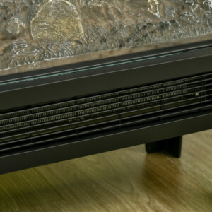 HOMCOM Ηλεκτρικό Τζάκι 1000W / 2000W με ρεαλιστικό LED έλεγχο φλόγας και θερμοκρασίας, 40,5x20x62 cm, μαύρο 820-301V90BK - Image 6