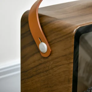 Ηλεκτρικό τζάκι HOMCOM με φλόγα LED, 3 λειτουργίες θέρμανσης και διακόπτη ασφαλείας, 30,3x17,5x37,4 cm 820-348V90WN - Image 7