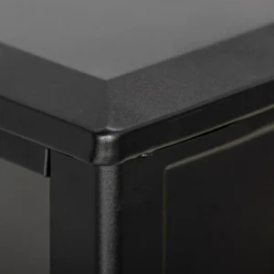 HOMCOM  Ηλεκτρικό Τζάκι 1800W με Εφέ Φλόγας σε 3 Εντάσεις, από Μέταλλο και Γυαλί, 36x21x47 εκ., Μαύρο  820-407V90BK - Image 8