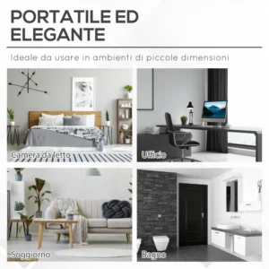 Καθαριστής αέρα HOMCOM με φίλτρο ενεργού άνθρακα HEPA και 3 ταχύτητες Ρυθμιζόμενο Λευκό 823-015V90 - Image 5