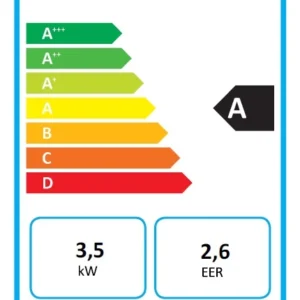 Φορητό κλιματιστικό HOMCOM 1250W με 5 λειτουργίες και χρονοδιακόπτη 24 ωρών, 35,5x35x70 cm, Λευκό 823-056V90WT - Image 9