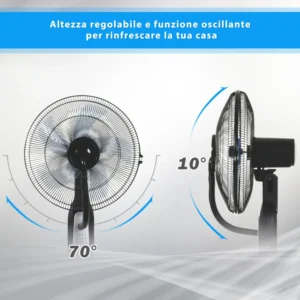 Ανεμιστήρας Υδρονέφωσης με 3 Λειτουργίες και Χρονοδιακόπτη HOMCOM 824-008 - Image 4