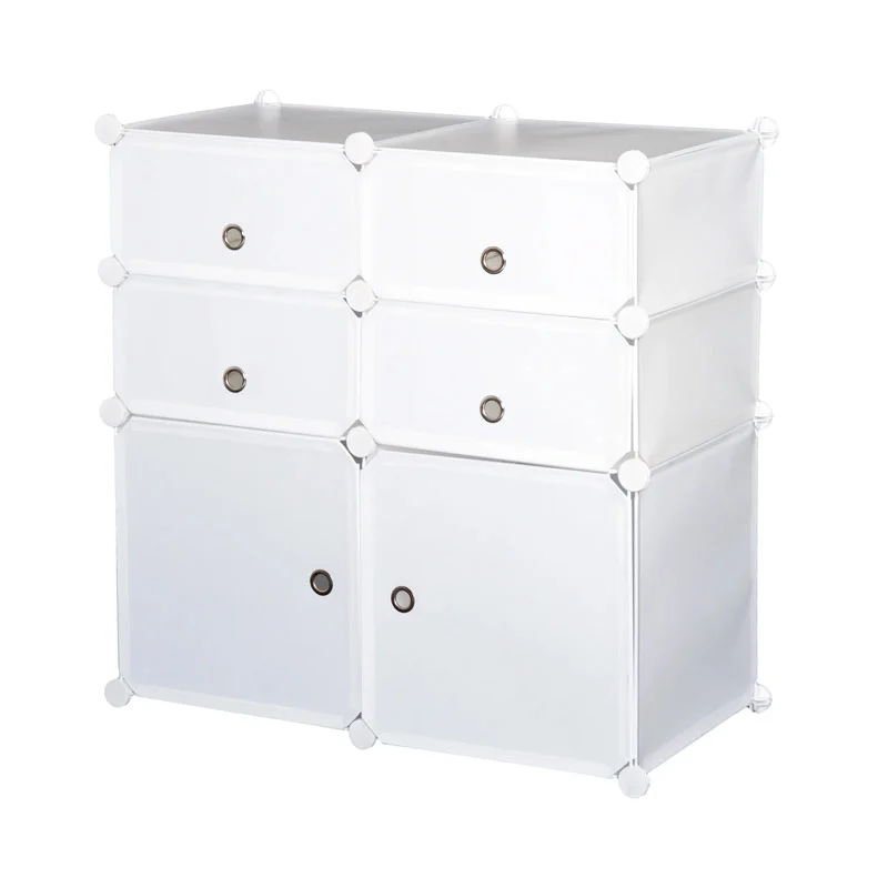 Σύστημα Αποθήκευσης - Ντουλάπα με 6 Κύβους 75 x 37 x 73 cm HOMCOM 831-178 Σύστημα Αποθήκευσης - Ντουλάπα με 6 Κύβους 75 x 37 x 73 cm HOMCOM 831-178