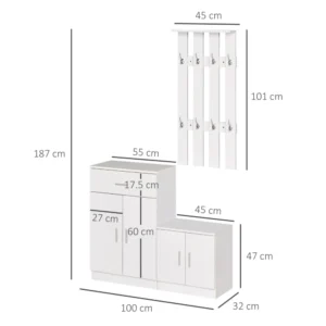 100x32x187cm 831-213