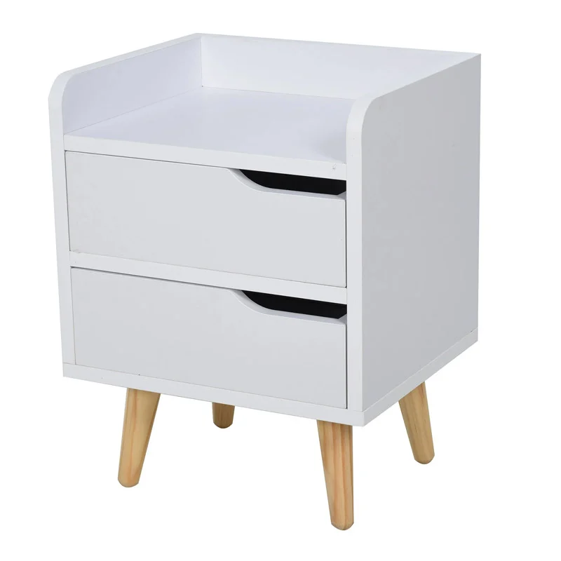 Ξύλινο Κομοδίνο με 2 Συρτάρια 33 x 28 x 42 cm HOMCOM 831-294 Ξύλινο Κομοδίνο με 2 Συρτάρια 33 x 28 x 42 cm HOMCOM 831-294