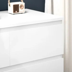 HOMCOM Συρταριέρα με 6 συρτάρια με σχέδιο Anti-Tip, σε μοριοσανίδα, 80x39x115 cm, Λευκό 831-566WT - Image 5