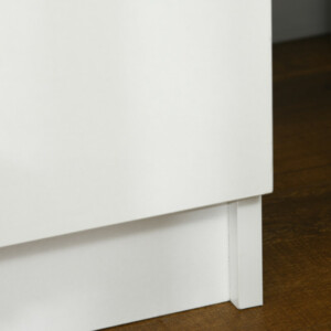 Κομοδίνο HOMCOM με φως RGB LED και 2 συρτάρια, 4 λειτουργίες φωτισμού και 16 χρώματα, 45x35x52cm, Λευκό 831-651V90WT - Image 7