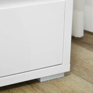 HOMCOM Συρταριέρα με 3 συρτάρια σε λευκή μοριοσανίδα για κρεβατοκάμαρα, γραφείο και σαλόνι, 70x37x75cm 831-671V00WT - Image 7