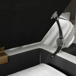 HOMCOM Κρεβάτι κάτω πάγκος με υφασμάτινο χώρο αποθήκευσης και ατσάλινα πόδια, 100x40x49cm, κρέμα 831-735V00CW - Image 7