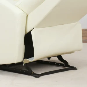 Homcom Ανακλινόμενη Εργονομική Πολυθρόνα Relax 65 από οικολογικό δέρμα ενενήντα δύο ? 100 εκ. Κρέμα 833-384WT - Image 7