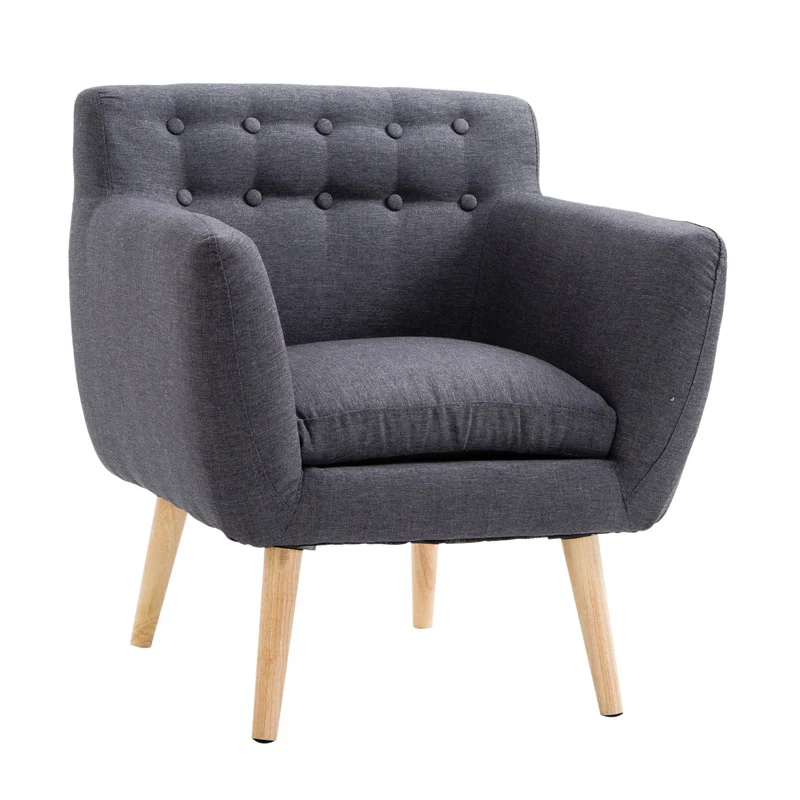 Ξύλινη Πολυθρόνα 68 x 58.5 x 76 cm HOMCOM 833-525CG Ξύλινη Πολυθρόνα 68 x 58.5 x 76 cm HOMCOM 833-525CG