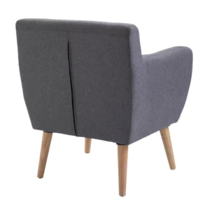 Ξύλινη Πολυθρόνα 68 x 58.5 x 76 cm Χρώματος Γκρι HOMCOM 833-525GY - Image 2