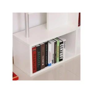 Ξύλινη Βιβλιοθήκη με 5 Επίπεδα 160 x 28.6 x 120 cm Χρώματος Λευκό HOMCOM 833-554WT - Image 2