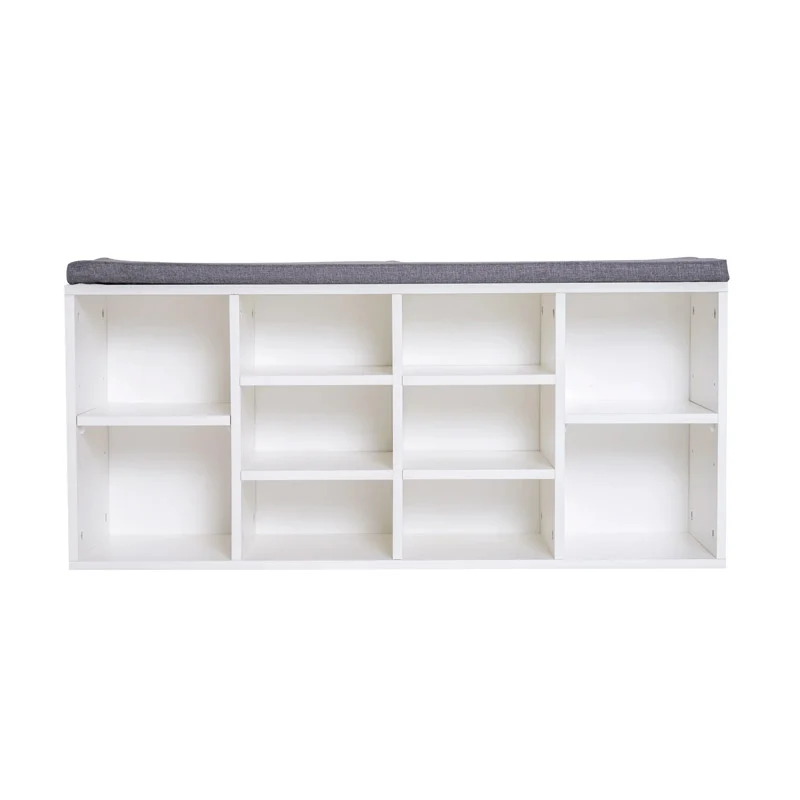 Πάγκος Αποθήκευσης Παπουτσιών με Μαξιλάρι και 10 Διαμερίσματα 104 x 30 x 48 cm HOMCOM 833-555 Πάγκος Αποθήκευσης Παπουτσιών με Μαξιλάρι και 10 Διαμερίσματα 104 x 30 x 48 cm HOMCOM 833-555