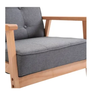 Ξύλινη Πολυθρόνα 70 x 64.5 x 70 cm HOMCOM 833-664 - Image 2