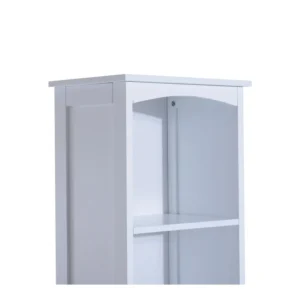 Ξύλινη Στήλη Μπάνιου με 1 Ντουλάπι και 3 Ράφια 35 x 24 x 170 cm HOMCOM 834-077 - Image 6