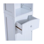 Ξύλινη Στήλη Μπάνιου με 1 Ντουλάπι και 3 Ράφια 35 x 24 x 170 cm HOMCOM 834-077 - Image 7