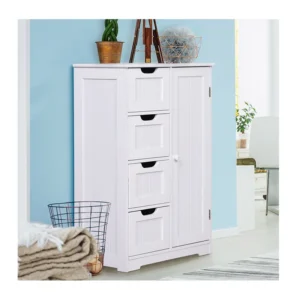 Ντουλάπι Μπάνιου με 4 Συρτάρια 56 x 83 x 30 cm Kleankin 834-181 - Image 6