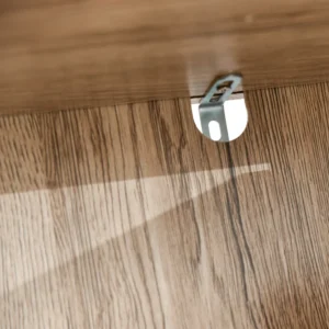 Homcom Ξύλινο ντουλάπι μπάνιου εξοικονόμησης χώρου με 2 ντουλάπια και 6 ράφια γκρι και δρυς 30 x 24 x 170 cm 834-240 - Image 6