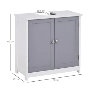 Ντουλάπι Νιπτήρα 60 x 30 x 60 cm Kleankin 834-279 - Image 5