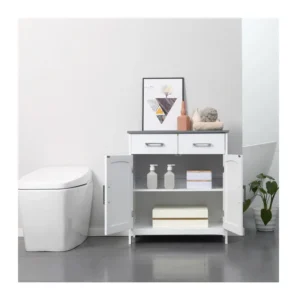 Ξύλινο Ντουλάπι Μπάνιου 68 x 33 x 76 cm Kleankin 834-360 - Image 3