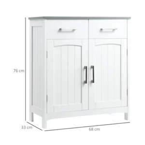 Ξύλινο Ντουλάπι Μπάνιου 68 x 33 x 76 cm Kleankin 834-360 - Image 4